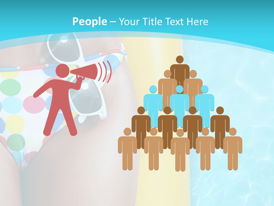 Mattress Water Party PowerPoint Template