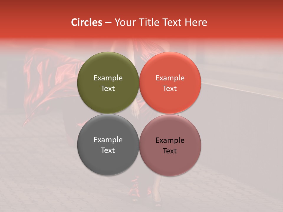 Scarlet Passion Model PowerPoint Template