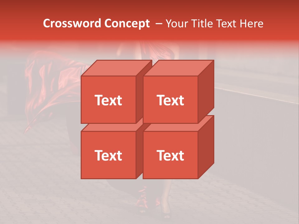 Scarlet Passion Model PowerPoint Template