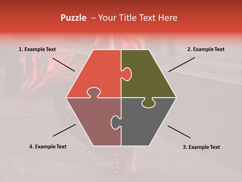 Scarlet Passion Model PowerPoint Template