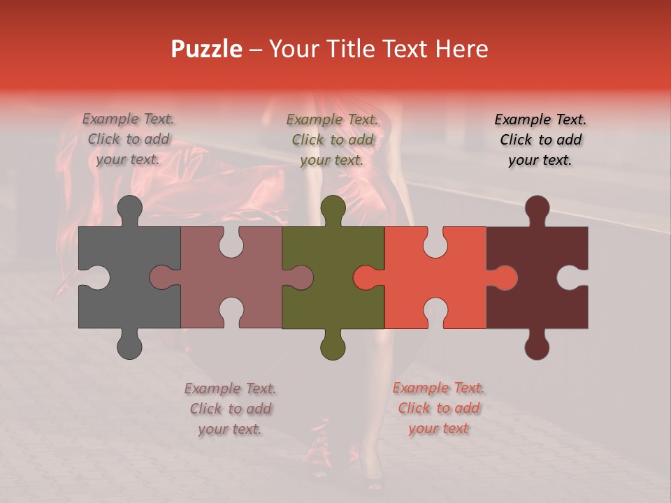 Scarlet Passion Model PowerPoint Template