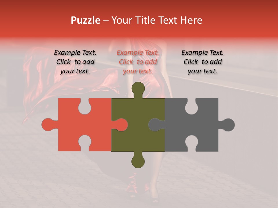 Scarlet Passion Model PowerPoint Template