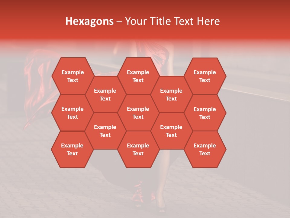 Scarlet Passion Model PowerPoint Template