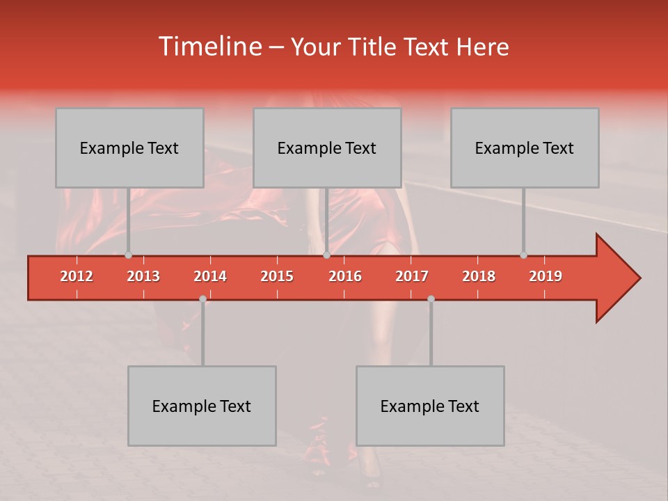 Scarlet Passion Model PowerPoint Template