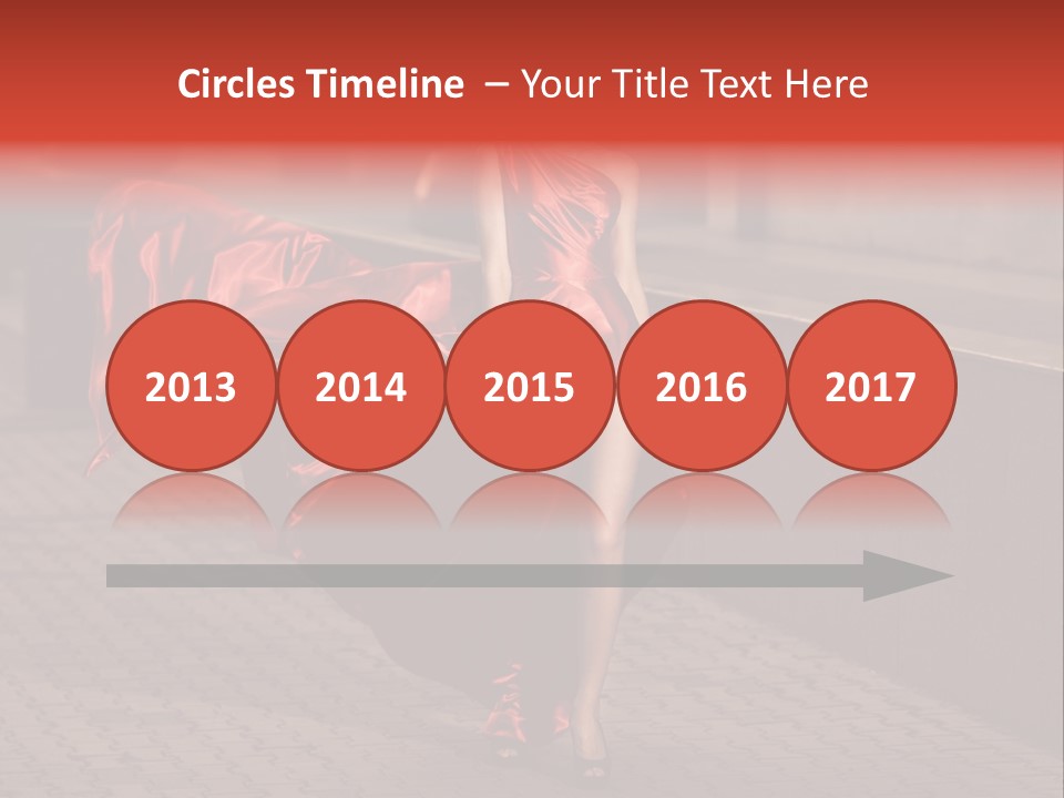 Scarlet Passion Model PowerPoint Template