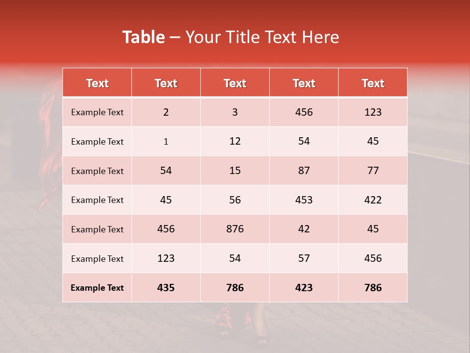 Scarlet Passion Model PowerPoint Template