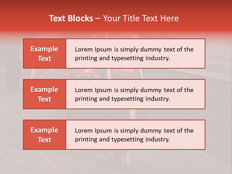 Scarlet Passion Model PowerPoint Template
