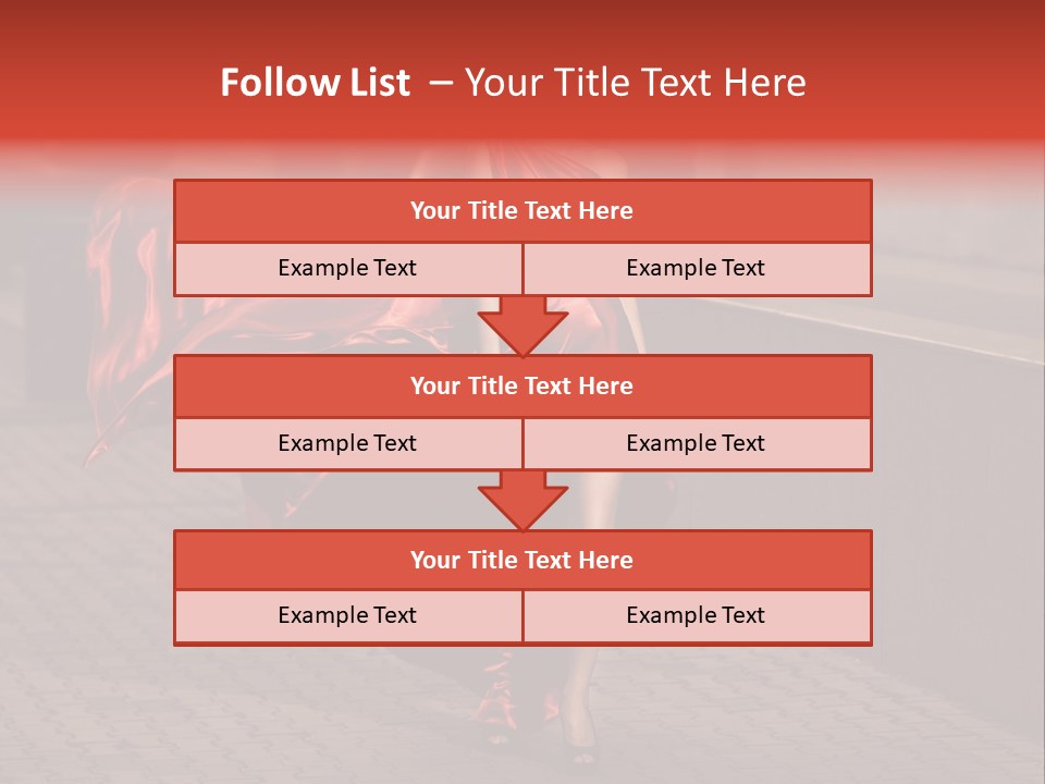 Scarlet Passion Model PowerPoint Template