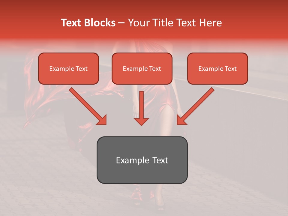 Scarlet Passion Model PowerPoint Template