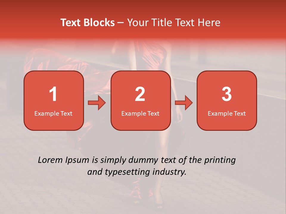 Scarlet Passion Model PowerPoint Template
