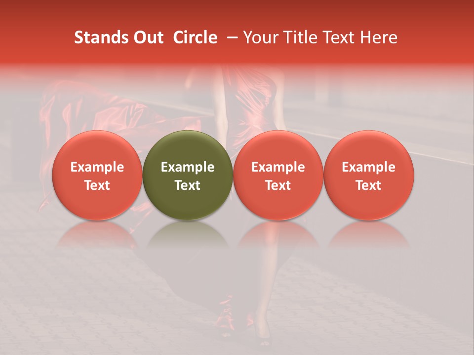 Scarlet Passion Model PowerPoint Template