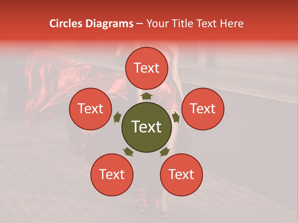 Scarlet Passion Model PowerPoint Template