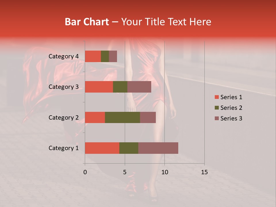 Scarlet Passion Model PowerPoint Template