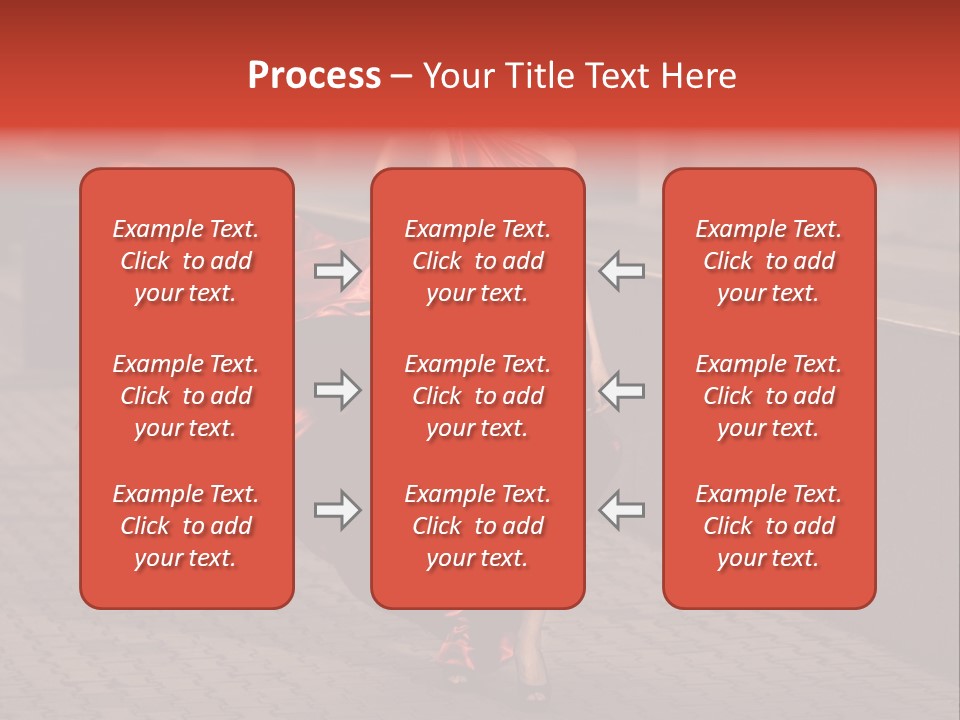 Scarlet Passion Model PowerPoint Template
