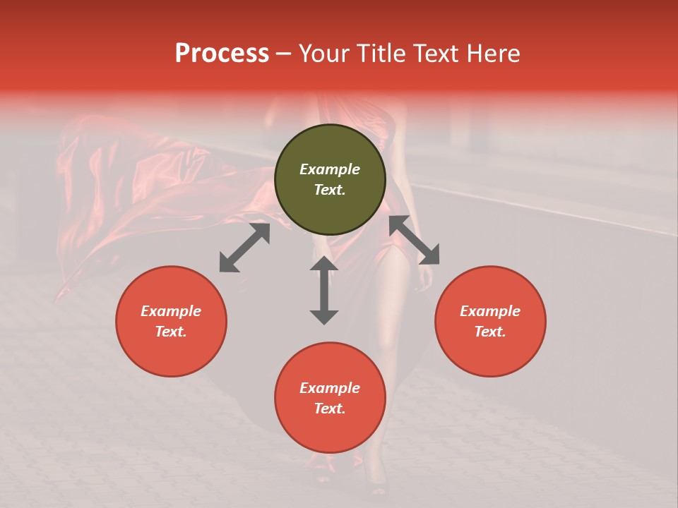 Scarlet Passion Model PowerPoint Template