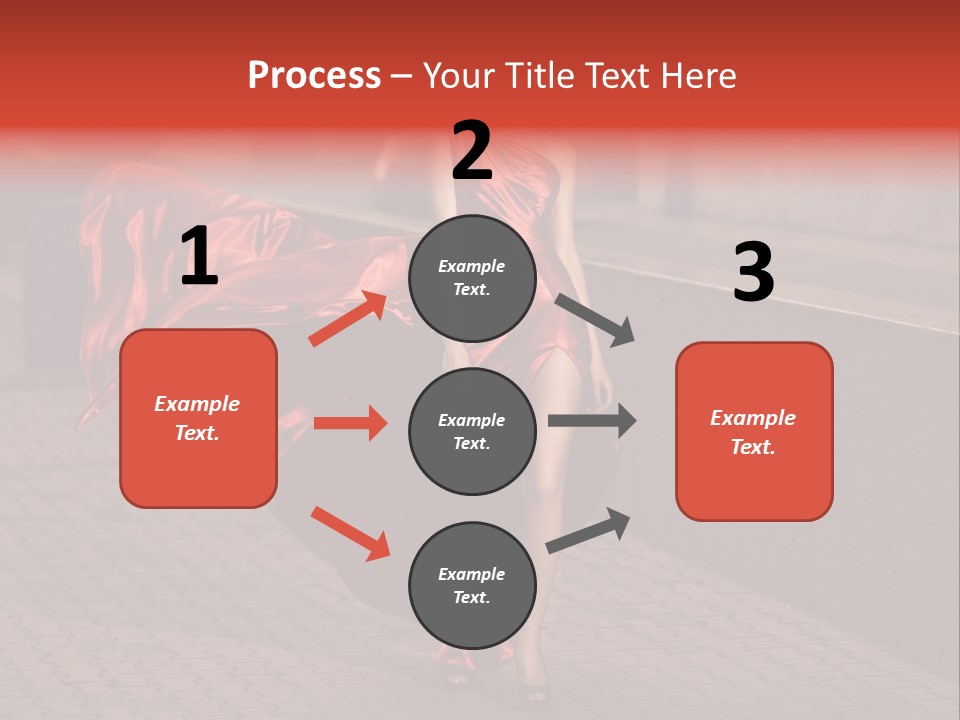 Scarlet Passion Model PowerPoint Template