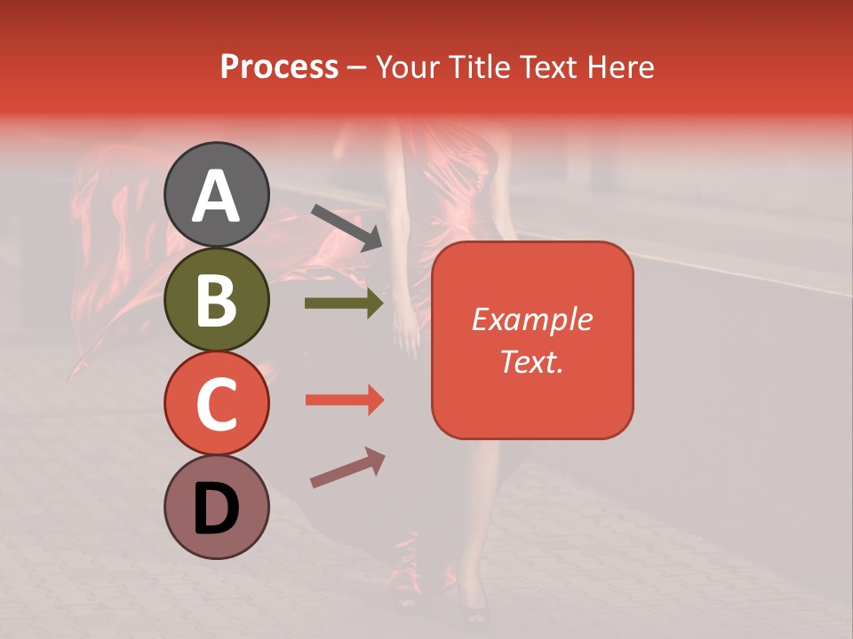 Scarlet Passion Model PowerPoint Template