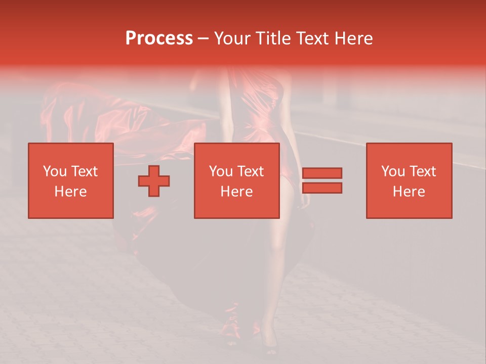 Scarlet Passion Model PowerPoint Template