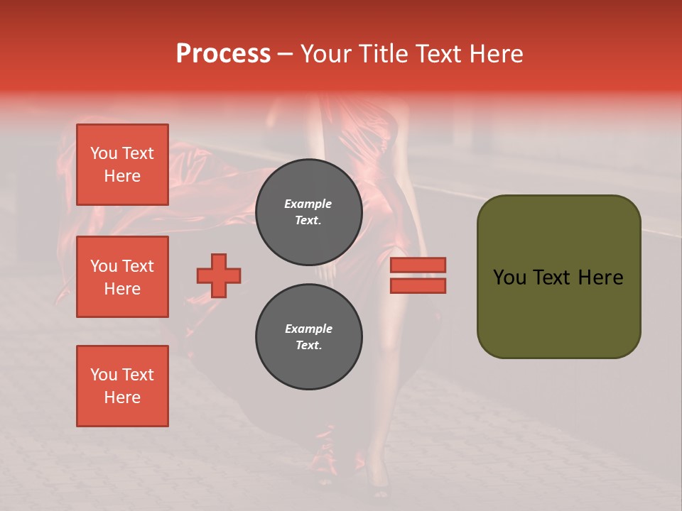 Scarlet Passion Model PowerPoint Template