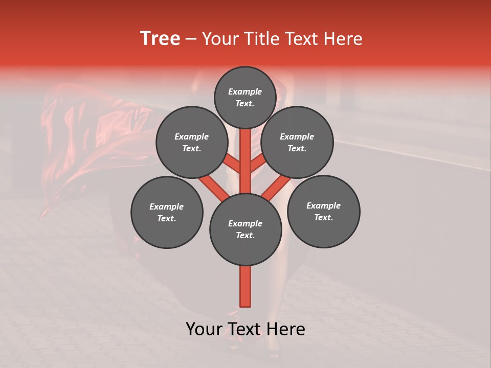 Scarlet Passion Model PowerPoint Template