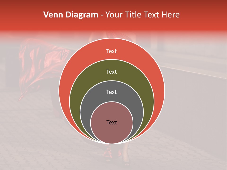 Scarlet Passion Model PowerPoint Template