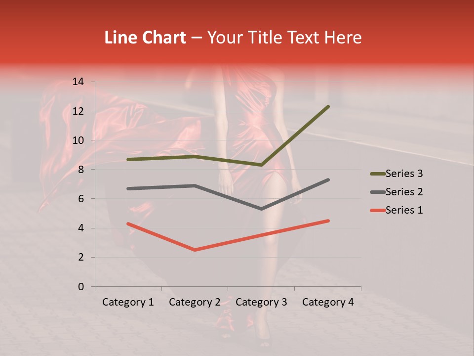 Scarlet Passion Model PowerPoint Template