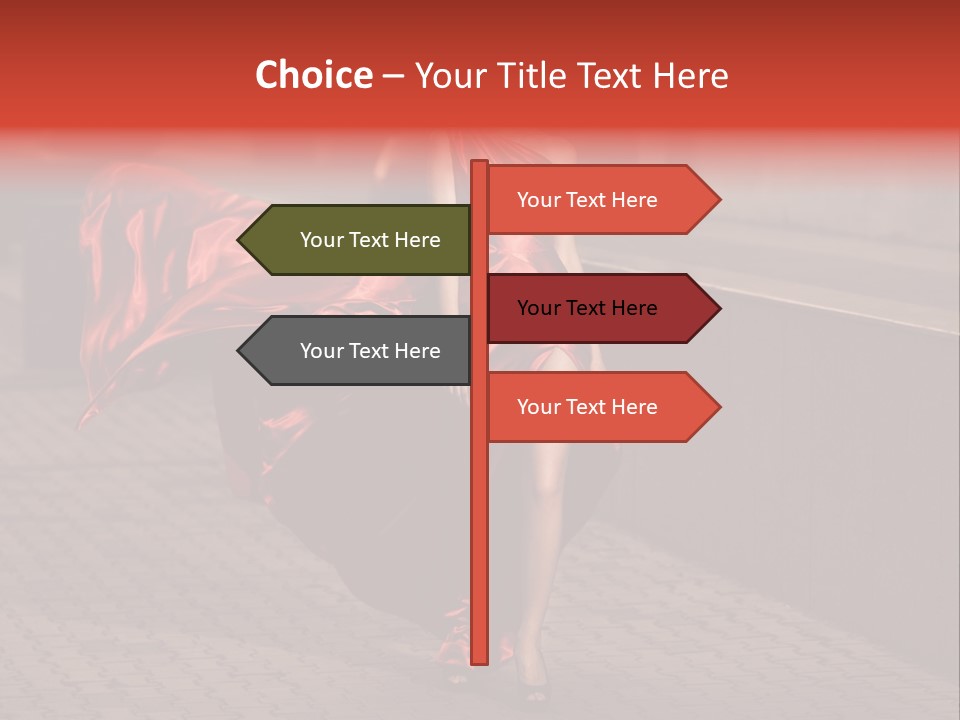 Scarlet Passion Model PowerPoint Template