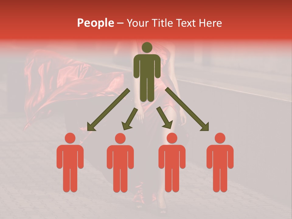 Scarlet Passion Model PowerPoint Template