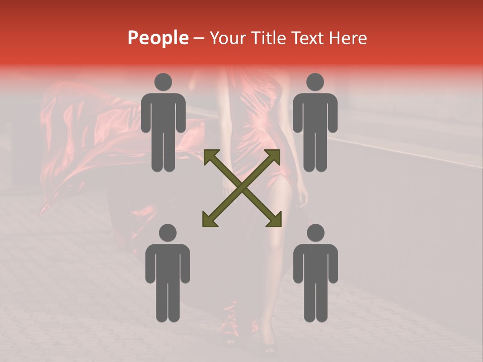 Scarlet Passion Model PowerPoint Template