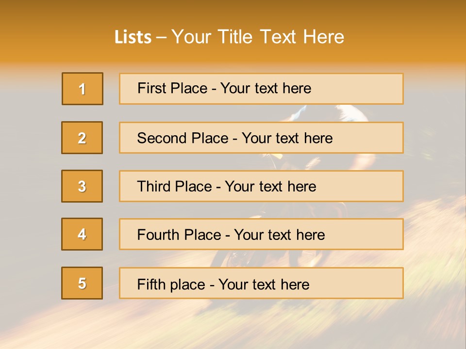 Exercise Pan Ride PowerPoint Template