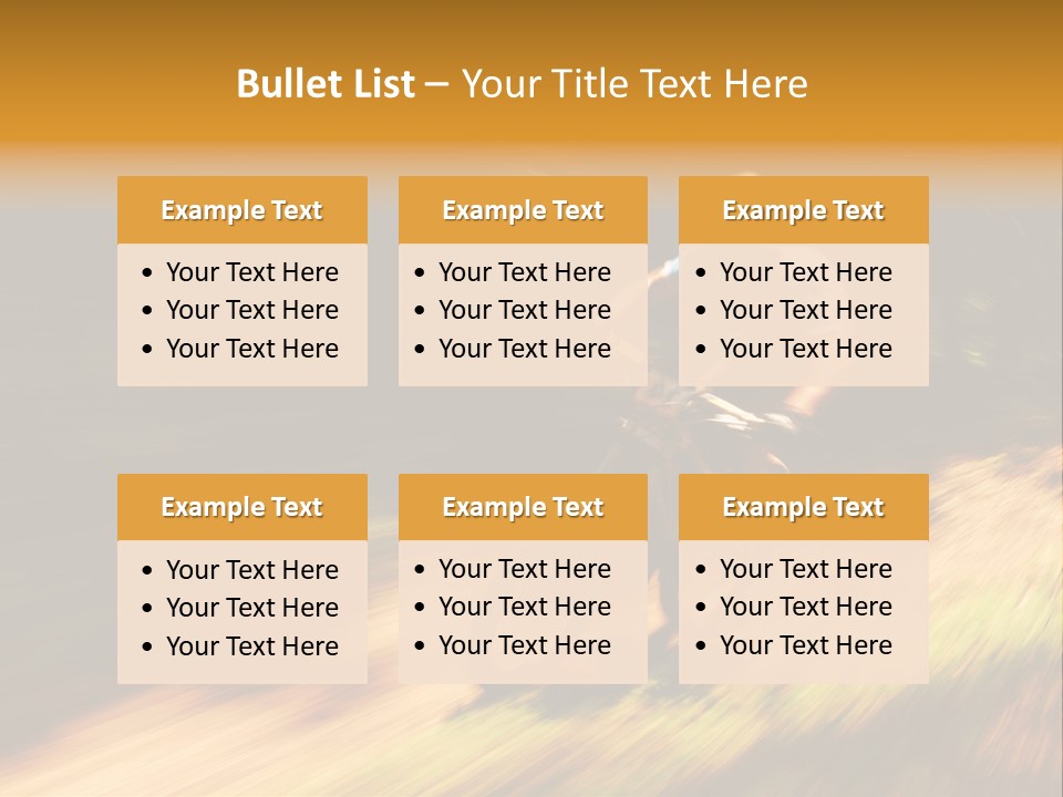 Exercise Pan Ride PowerPoint Template