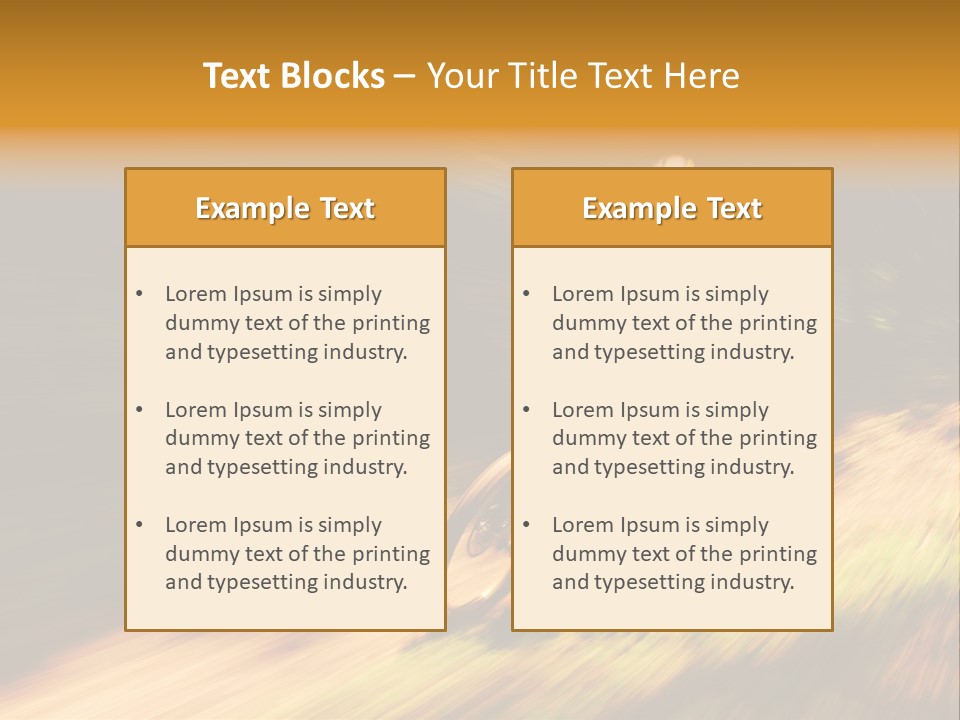 Exercise Pan Ride PowerPoint Template