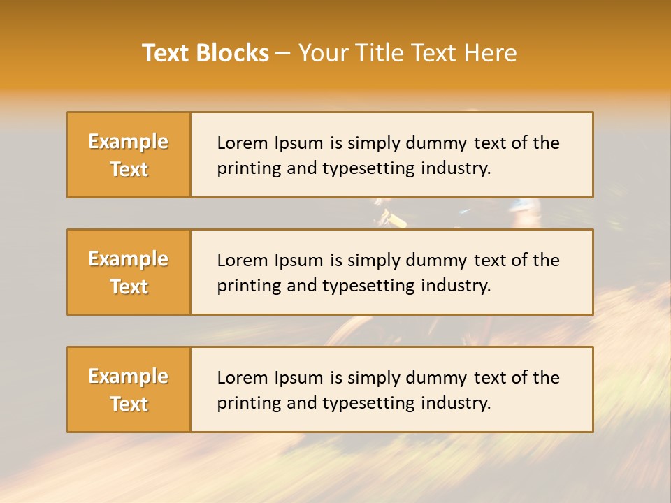 Exercise Pan Ride PowerPoint Template