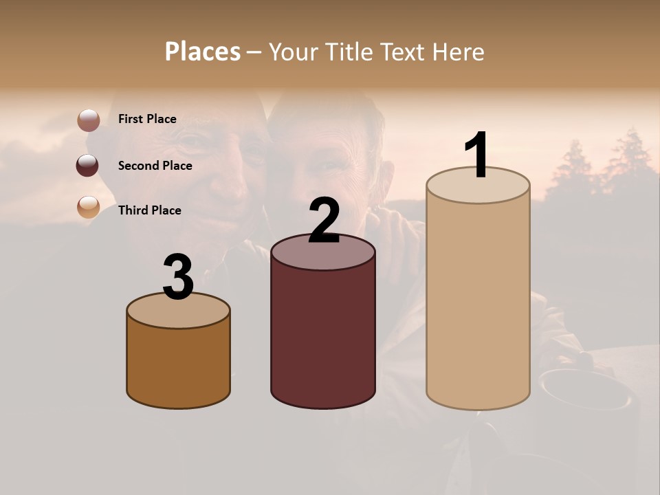 Man Companionship Sunrise PowerPoint Template