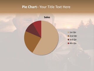 Man Companionship Sunrise PowerPoint Template