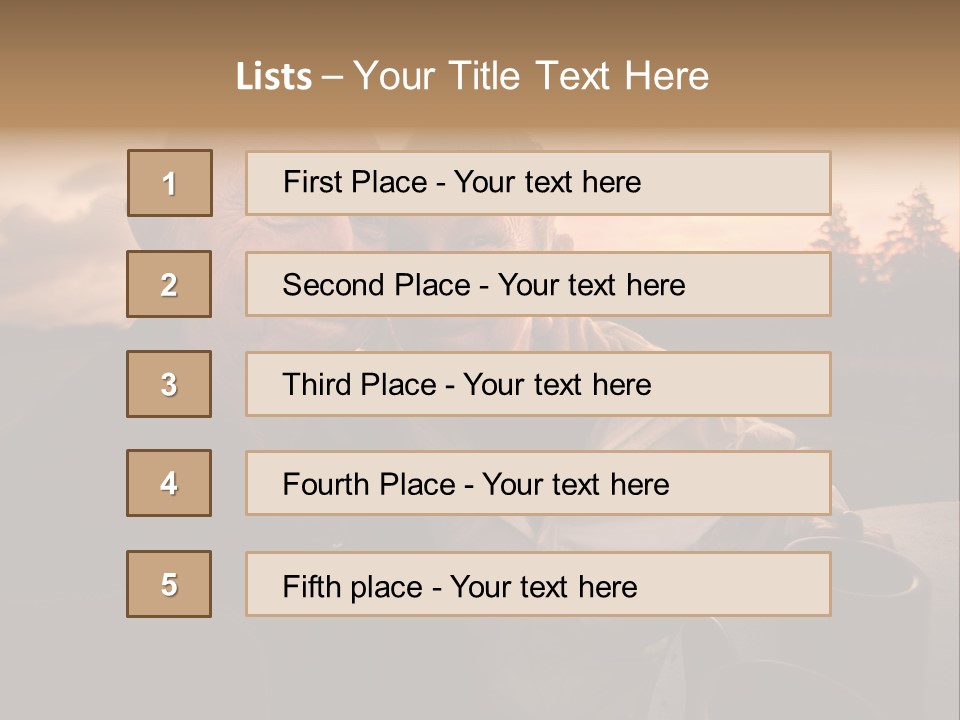 Man Companionship Sunrise PowerPoint Template