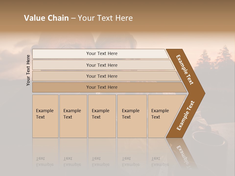 Man Companionship Sunrise PowerPoint Template