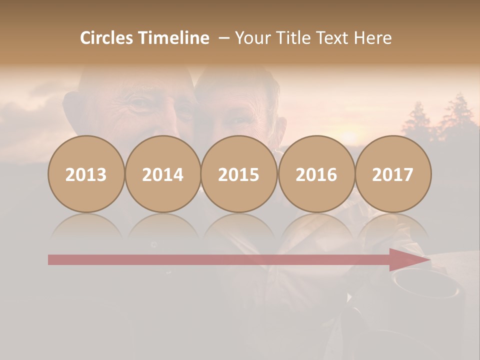 Man Companionship Sunrise PowerPoint Template