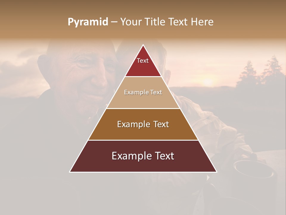 Man Companionship Sunrise PowerPoint Template