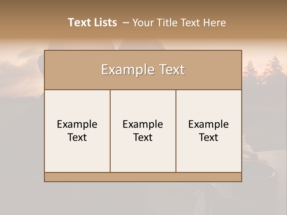Man Companionship Sunrise PowerPoint Template