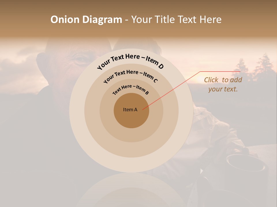 Man Companionship Sunrise PowerPoint Template