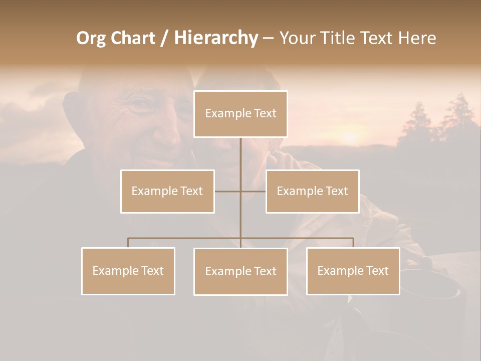 Man Companionship Sunrise PowerPoint Template