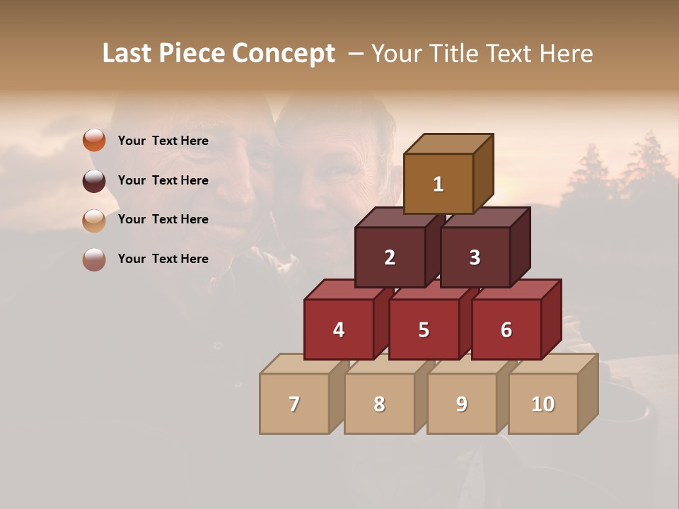 Man Companionship Sunrise PowerPoint Template