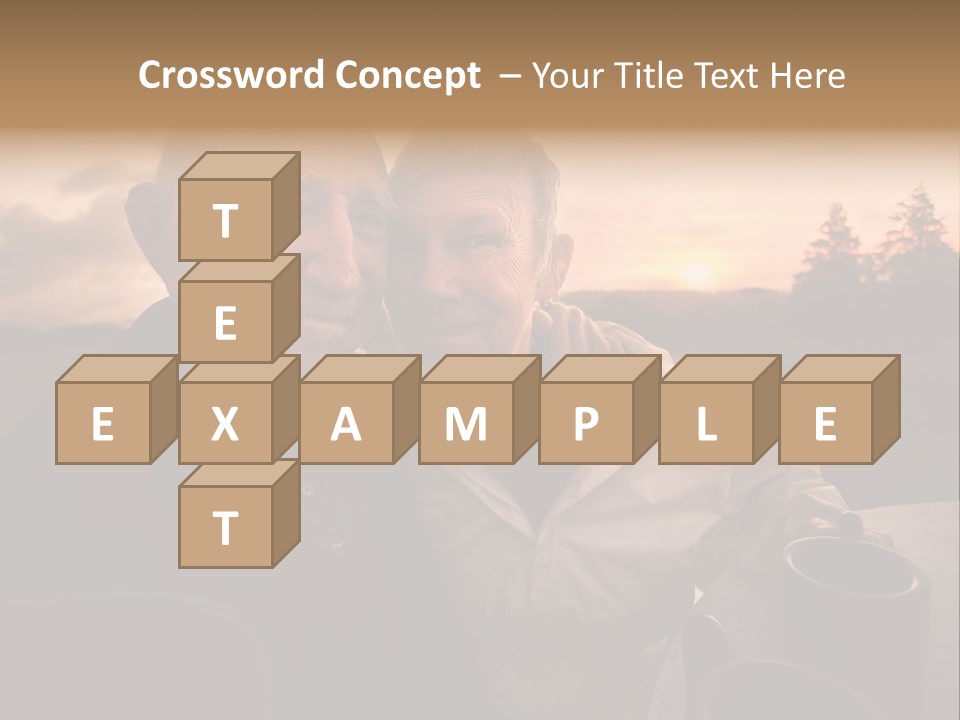 Man Companionship Sunrise PowerPoint Template