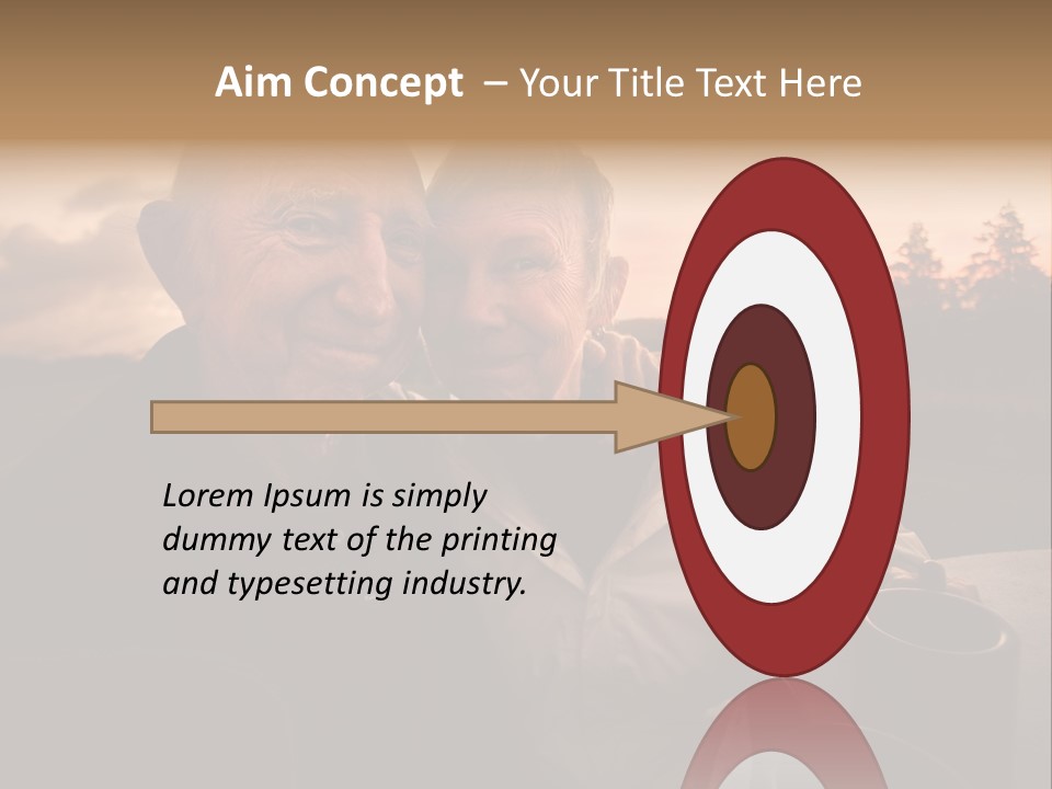 Man Companionship Sunrise PowerPoint Template