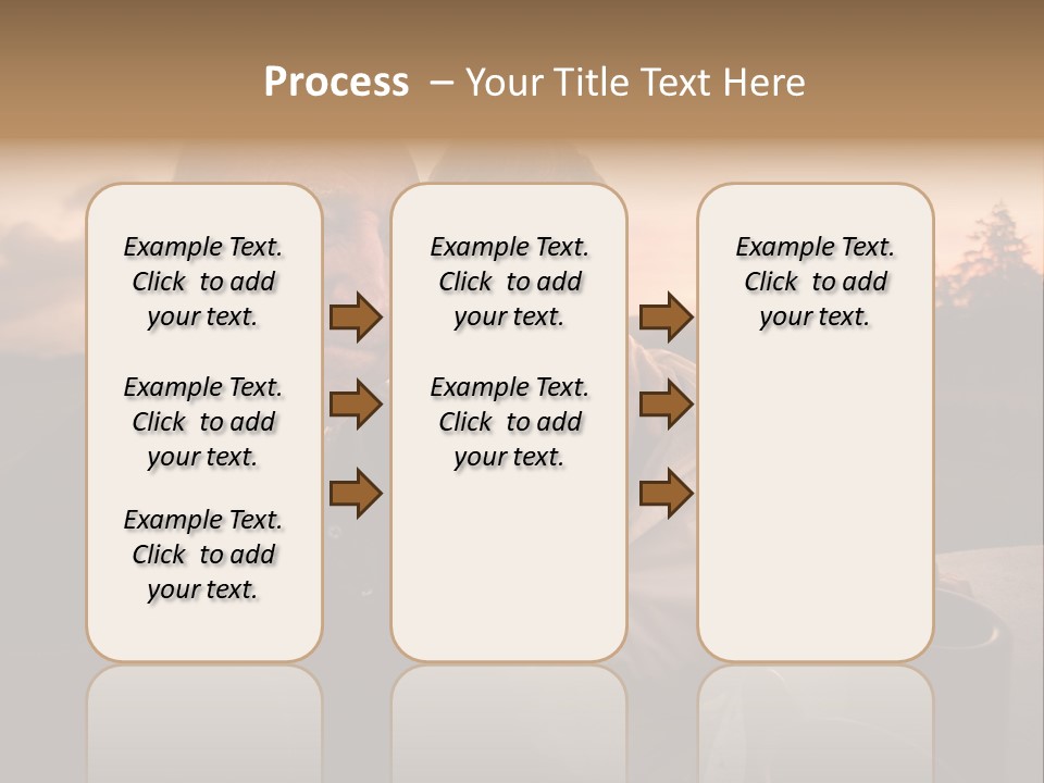 Man Companionship Sunrise PowerPoint Template