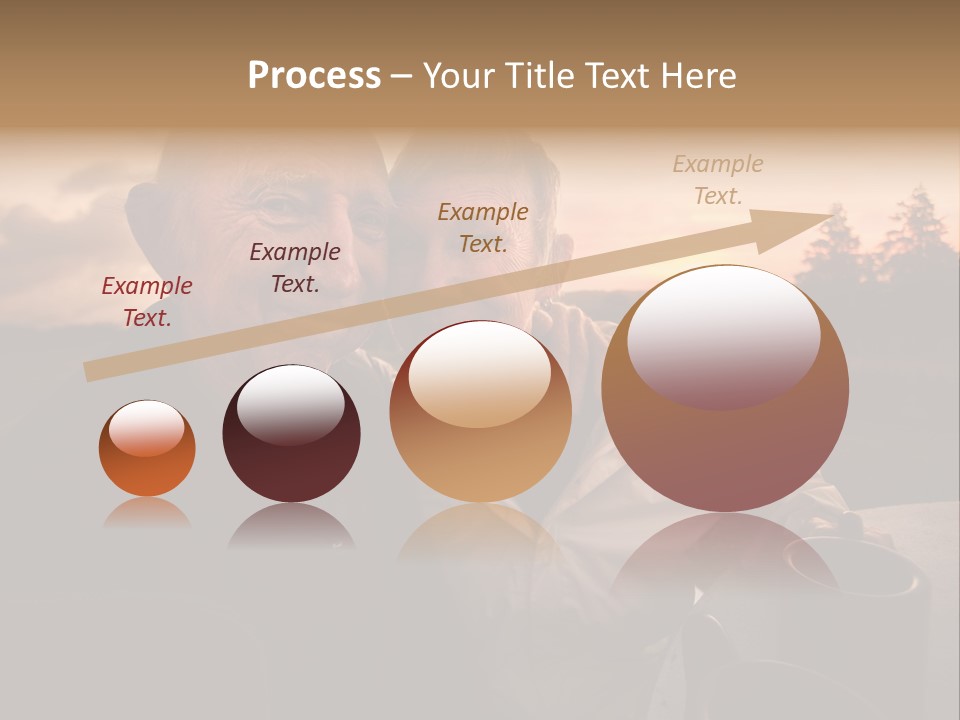 Man Companionship Sunrise PowerPoint Template