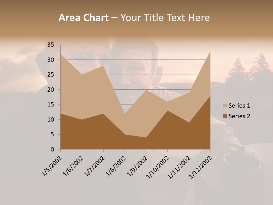 Man Companionship Sunrise PowerPoint Template