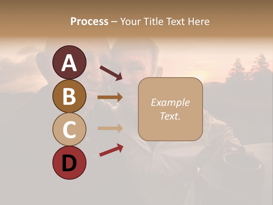 Man Companionship Sunrise PowerPoint Template