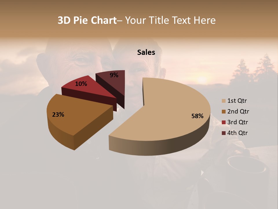 Man Companionship Sunrise PowerPoint Template